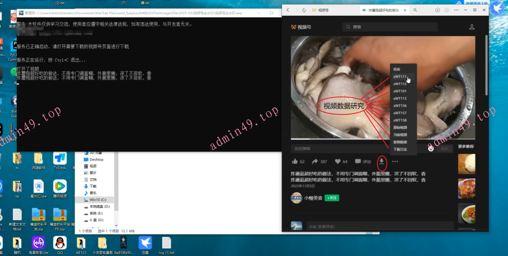 视频号视频下载工具 和视频js数据分析 无卡密永久版